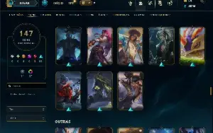 Prata 2 com 115 Champs e 147 Skins