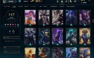 Prata 2 com 115 Champs e 147 Skins