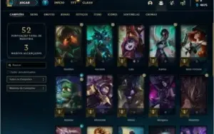 Conta Diamante 2 barata com 24 champs e 1 skin