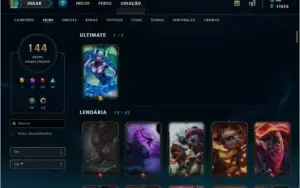 Vendo conta League Of Legends Prata III