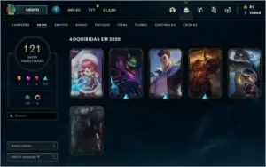Conta Lol Rara com Janna Vitoriosa desde 2012.