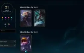 CONTA LOL GOLD 4 MMR BOM COM 21 SKINS