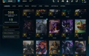 Platina 4 com 66 Champs e 31 Skins + 4 Espolios