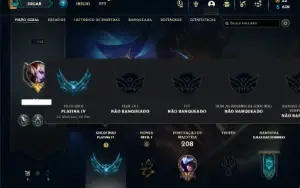 Platina 4 com 66 Champs e 31 Skins + 4 Espolios