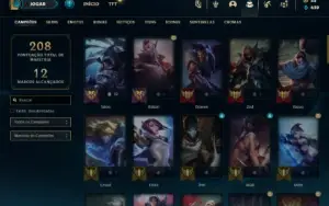 Platina 4 com 66 Champs e 31 Skins + 4 Espolios