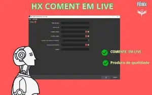 Hx Programa Auxiliar -Cria comentarios em live YT
