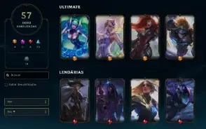 Conta Com 4 Ultimates, 259 Skins Em Espólio, 1450 Reais