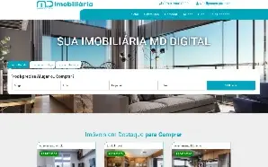 Site Completo c/ Painel Imobiliárias Corretores Instalado