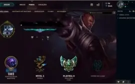Conta platina 2 com 86 campeoes e 28 skins
