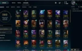 Conta platina 2 com 86 campeoes e 28 skins