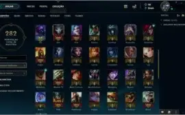 Conta platina 2 com 86 campeoes e 28 skins