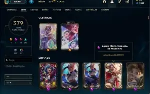 Conta Platina 4 com TODOS os champ e 379 Skins + 4 Prestigio