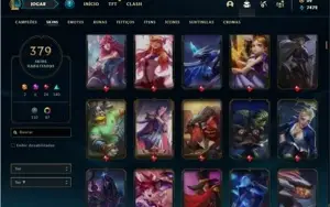 Conta Platina 4 com TODOS os champ e 379 Skins + 4 Prestigio