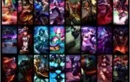 Conta com todos champions e muitas skins