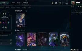 Conta League of Legends - Platina IV