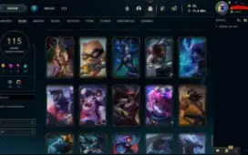 ✅Conta Old Desde 2012/ 115 Skins/ Unranked/ Full Champ✅