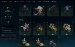 CONTA LOL PLATINA 4 TODOS OS CHAMPS + 175 SKINS.