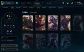 CONTA LOL PLATINA 4 TODOS OS CHAMPS + 175 SKINS.
