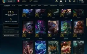 Conta Unranked com 64 Champs e 23 Skins + Ryze Triunfante