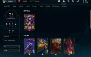 Conta Unranked com 64 Champs e 23 Skins + Ryze Triunfante