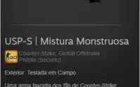 SKIN CSGO USP-S | Mistura Monstruosa FT