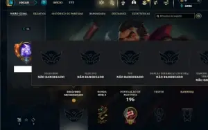 Unranked com TODOS os champs e 553 Skins + 350 Cromas