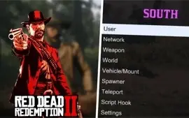 SOUTH MOD MENU RED DEAD ONLINE (KEY 1 DIA)