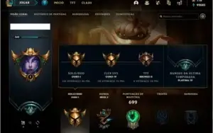 CONTA OURO 1 COM TODOS OS CHAMPS E +160 SKINS