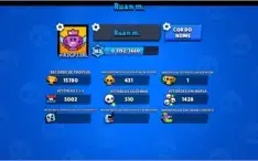 CONTA DE BRAWL STARS 14K DE TROFEÚS