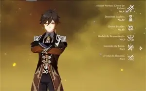 Conta Genshin Impact AR 57 (Ganyu c1, outros t5