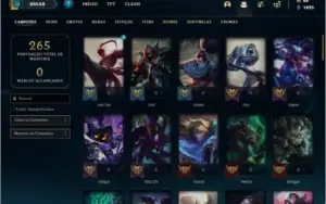 Conta prata 3 com 37 skins e 71 champs