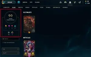 CONTA NO LOL A VENDA (MMR DIAMANTE 1)