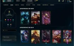 CONTA PLATINA / SKIN COM BORDA EXCLUSIVA