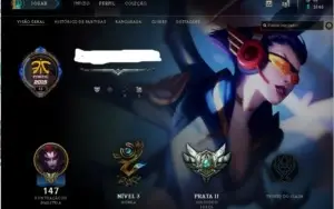 CONTA LEAGUE OF LEGENDS LV 30 +