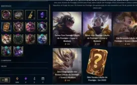 Conta Lv 231 Ouro 4 188 skin 5 Skin prestigio