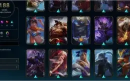 Conta Lv 231 Ouro 4 188 skin 5 Skin prestigio