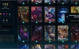 Conta Lv 231 Ouro 4 188 skin 5 Skin prestigio