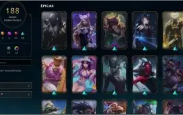 Conta Lv 231 Ouro 4 188 skin 5 Skin prestigio