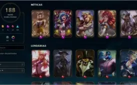 Conta Lv 231 Ouro 4 188 skin 5 Skin prestigio