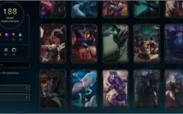Conta Lv 231 Ouro 4 188 skin 5 Skin prestigio