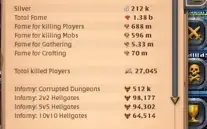 Conta Albion Online - 1.38b de fama