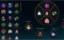 Conta de League of Legends, com 318 skins + 3609EA.