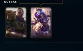Conta de League of Legends, com 318 skins + 3609EA.