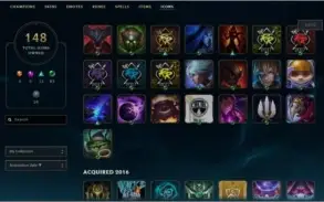 Conta League of Legends 161 skins, season 7 Plat 2