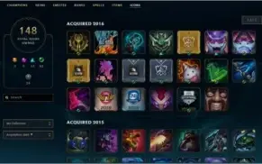 Conta League of Legends 161 skins, season 7 Plat 2
