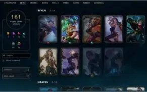 Conta League of Legends 161 skins, season 7 Plat 2