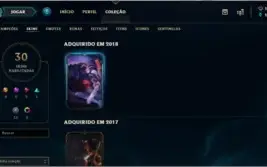 Conta league of legends.