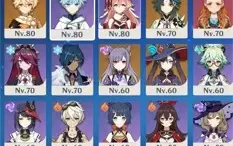 KOKOMI C1/ XIAO C0 /KEQING C0 /JEAN C0/ XINGQIU C6