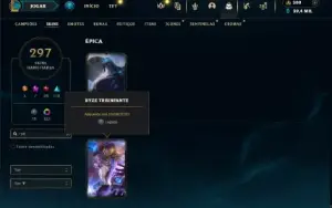 Unranked com TODOS os champs e 297 Skins ( SUP / JG / ADC )