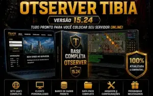 Base Tibia Otserver Global 15.24 Com Site e Cliente Completa